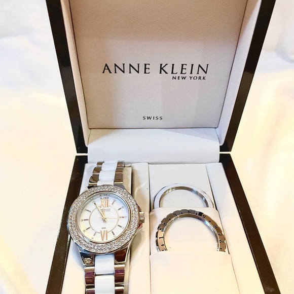 Anne Klein Sterling Silver Watch - Picture 1 of 14